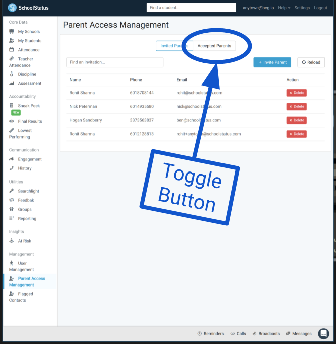 Parent Management