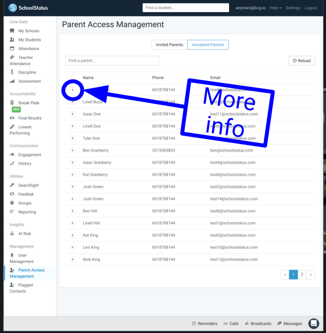 Parent Management